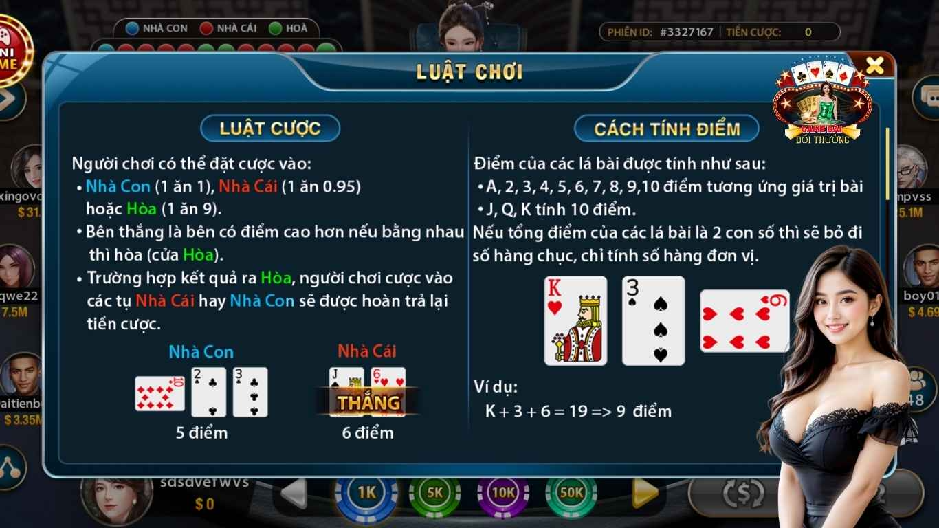 Hướng dẫn cách chơi game bài Baccarat online Hướng dẫn cách chơi game bài Baccarat online