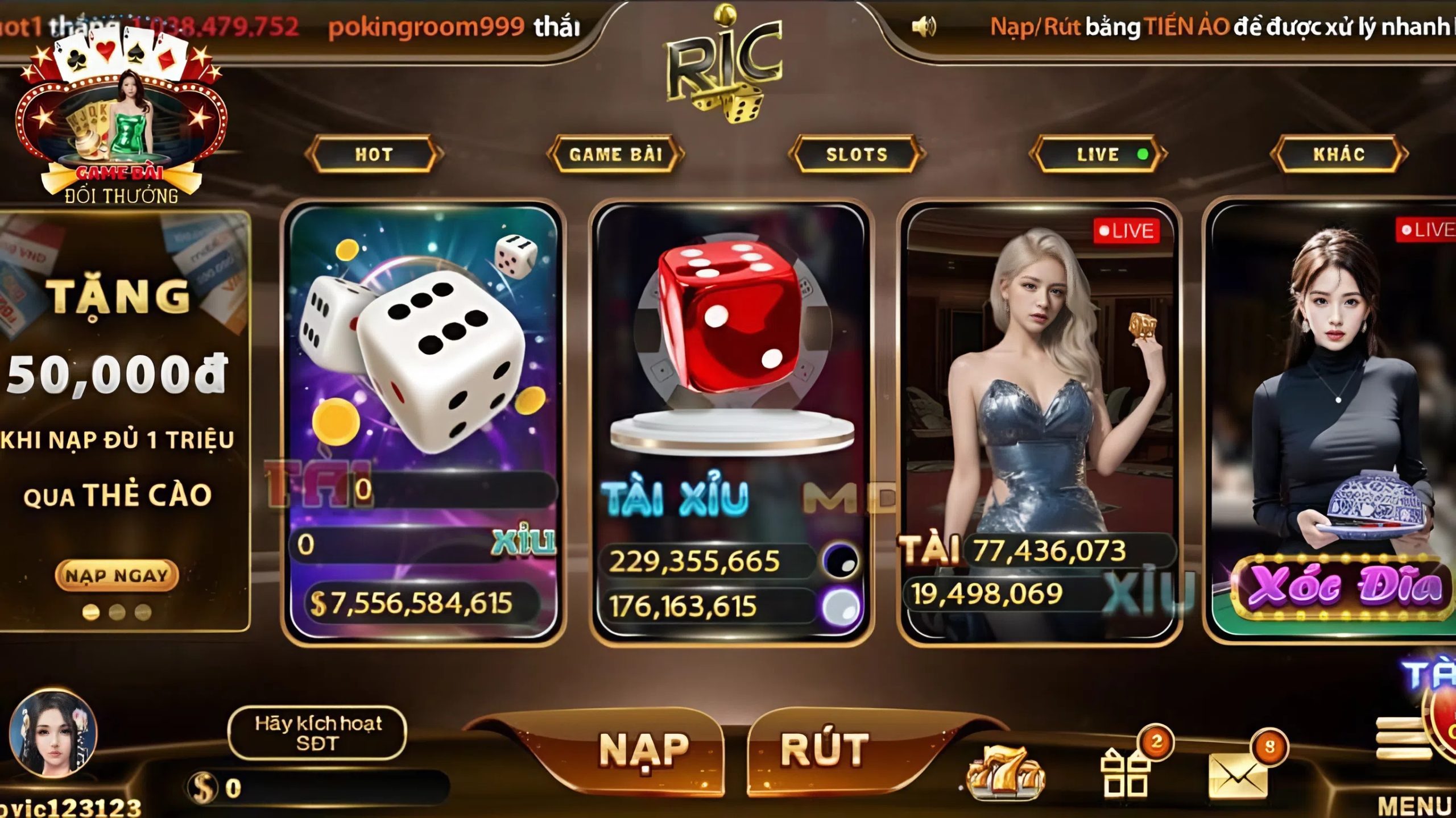 Khám phá hệ thống trò chơi đỉnh cao trên cổng game Ricwin Khám phá hệ thống trò chơi đỉnh cao trên cổng game Ricwin